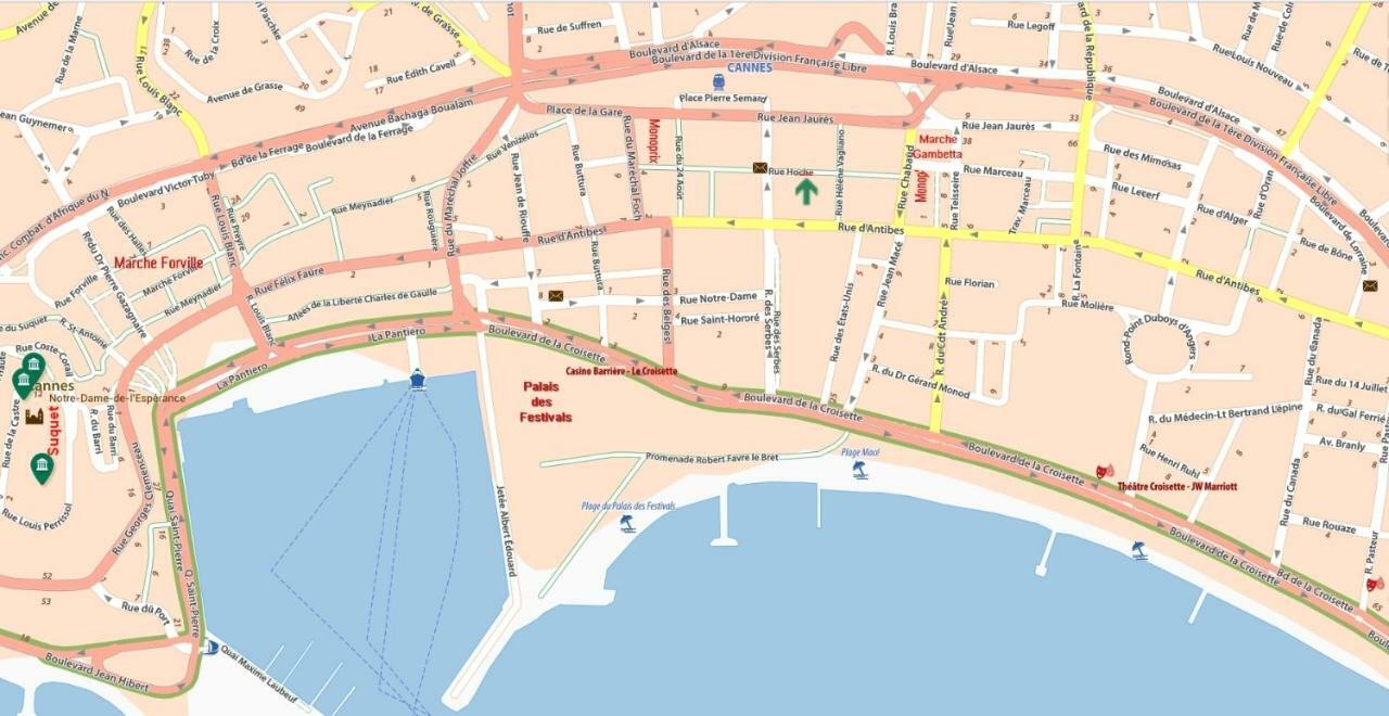 شقة Cannes Hoche Palais Des Festivals المظهر الخارجي الصورة